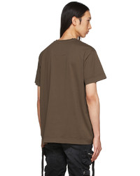 Givenchy Brown Barbed Wire T Shirt
