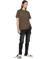 Givenchy Brown Barbed Wire T Shirt