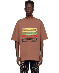 We11done Brown Cotton T Shirt