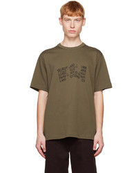 Helmut Lang Brown Crumple T Shirt