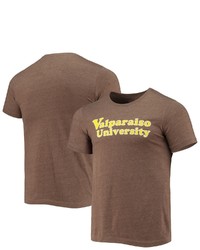 HOMEFIELD Heathered Brown Valparaiso Beacons Vintage Logo T Shirt
