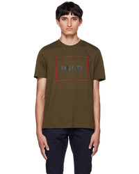 Hugo Khaki Dumex T Shirt