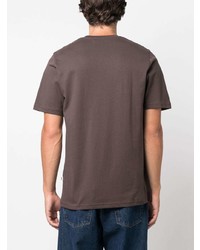 Wood Wood Logo Print Cotton T Shirt