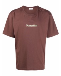 Nanushka Logo Print Cotton T Shirt