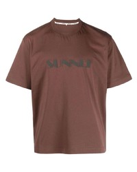 Sunnei Logo Print Cotton T Shirt