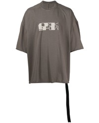 Rick Owens DRKSHDW Logo Print Detail T Shirt