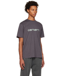 CARHARTT WORK IN PROGRESS Purple Script T Shirt