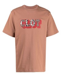 Clot Shadow Logo Print T Shirt
