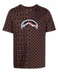 Sprayground Shark Print Cotton T Shirt