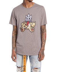 Cult of Individuality Shimuchan Teddy Bear Applique T Shirt