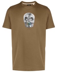 PS Paul Smith Skull Print Organic Cotton T Shirt