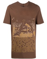 Rick Owens DRKSHDW Slogan Graphic Print T Shirt