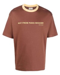 Drôle De Monsieur Slogan Print T Shirt
