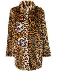 Blugirl Embellished Faux Fur Coat