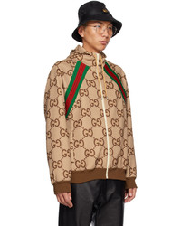 Gucci Beige Jumbo Gg Jacket