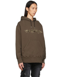 Givenchy Brown Barbed Wire Hoodie