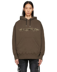 Givenchy Brown Barbed Wire Hoodie