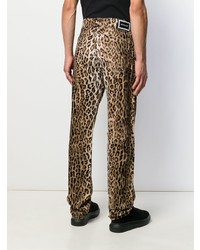 Versace Leopard Print Jeans