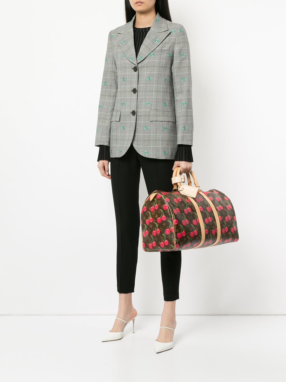 Louis Vuitton Vintage Cherry Keepall 45 Travel Handbag, $10,702, farfetch.com