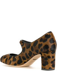 Dolce & Gabbana Leopard Print Mary Jane Pumps