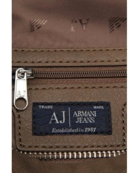 Armani Jeans Tote Bag In Faux Leather With Logo