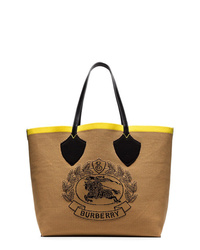 Burberry Beige Giant Fabric Tote Bag