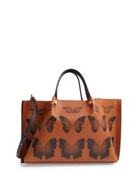 Valentino Garavani Medium Go Logo Butterfly Leather Tote