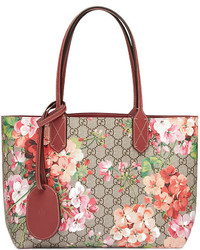 Gucci Reversible Gg Blooms Leather Tote