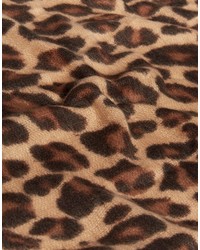 Asos Lightweight Natural Leopard Print Scarf