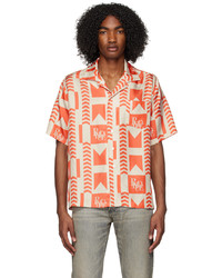 Rhude Orange Beige Arrow Shirt