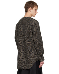 Andersson Bell Brown Leaf Shirt