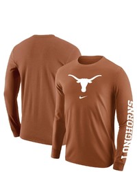 Nike Texas Orange Texas Longhorns Team Lockup 2 Hit Long Sleeve T Shirt