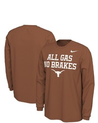 Nike Texas Orange Texas Longhorns Team Mantra Long Sleeve T Shirt