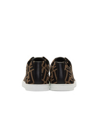 Fendi Brown And Black Forever Sneakers