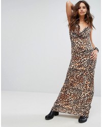 PrettyLittleThing Leopard Print Maxi Dress