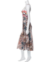 Just Cavalli Silk Multi Print Dress