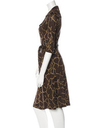 Diane von Furstenberg Silk Printed Midi Dress