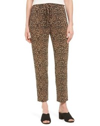 Chaus Leopard Print Drawstring Pants