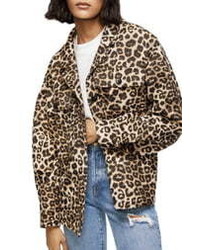 Anine Bing Flynn Leopard Jacquard Jacket