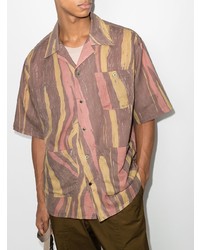 Nicholas Daley Aloha Striped Short Sleeve Shirt