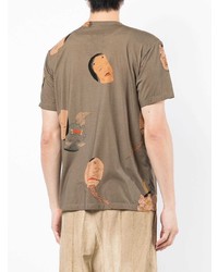 Uma Wang Face Print T Shirt
