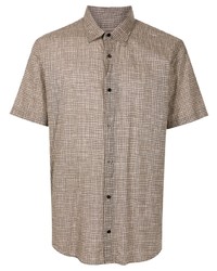 OSKLEN Grid Print Short Sleeved Shirt