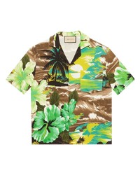 Gucci Printed Short Sleeved Shirt