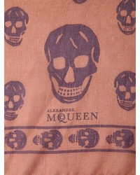 Alexander McQueen Skull Printed Silk Chiffon Scarf