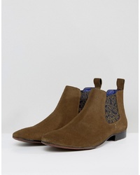 Silver Street Chelsea Boots Suede In Tan Suede