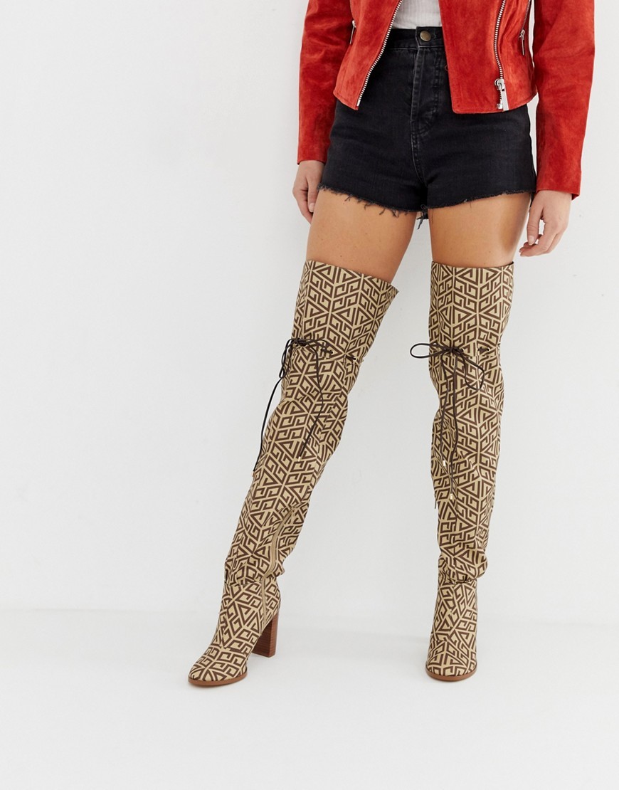 asos thigh high boots