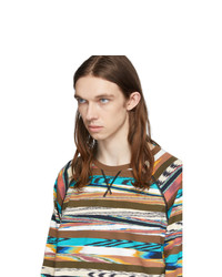 Missoni Brown And Multicolor Print Sweatshirt