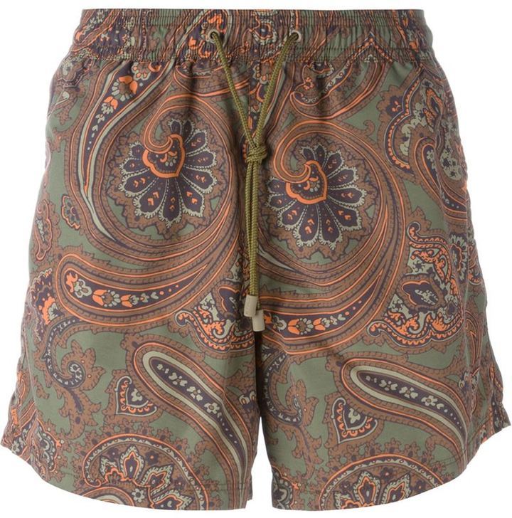 Etro Paisley Print Swim Shorts, $320 | farfetch.com | Lookastic