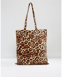 Monki Leopard Print Tote Bag