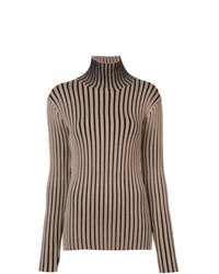 Victoria Victoria Beckham Striped Turtleneck Sweater